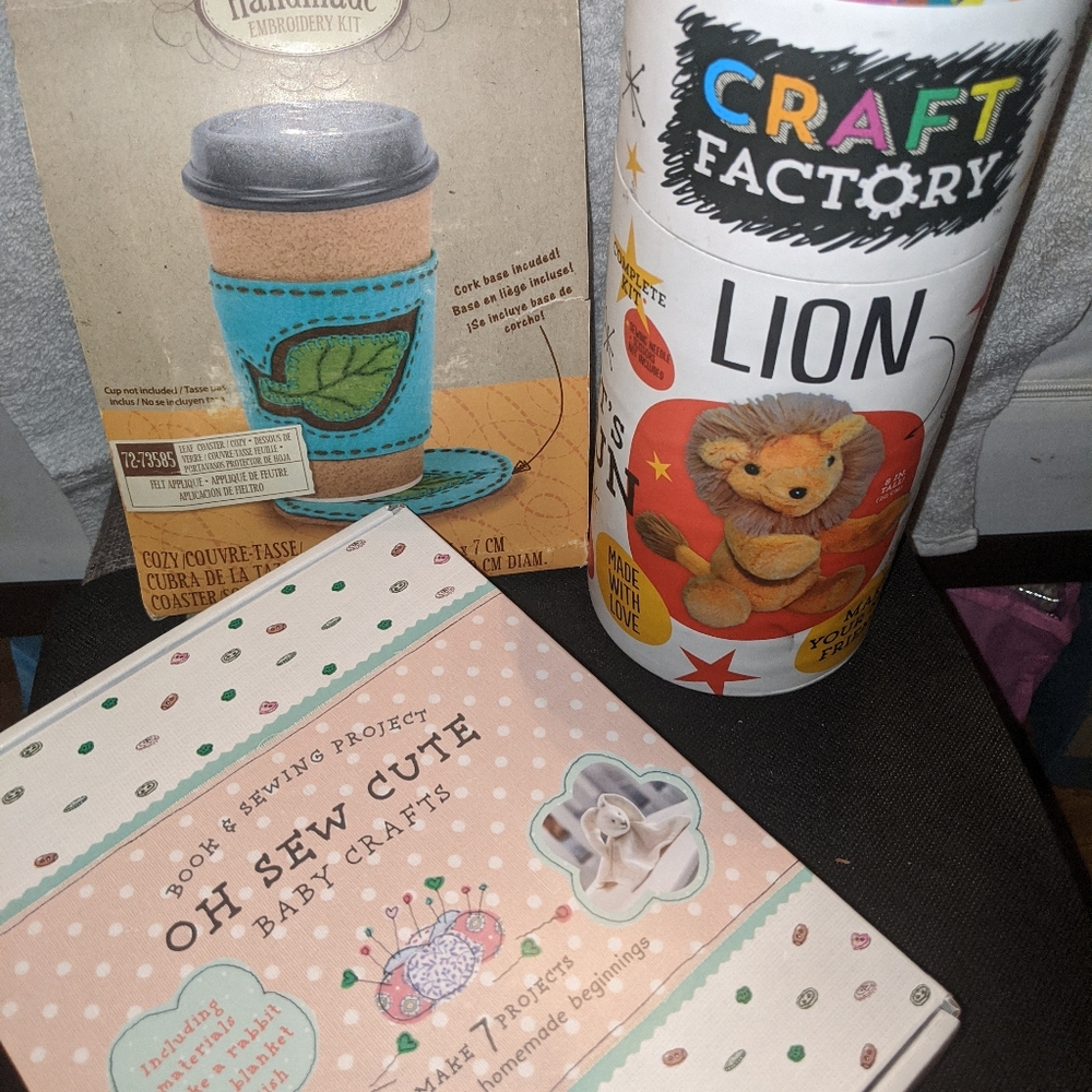 3 DIY craft kits for Beginners, oh Sew Cute, Lion